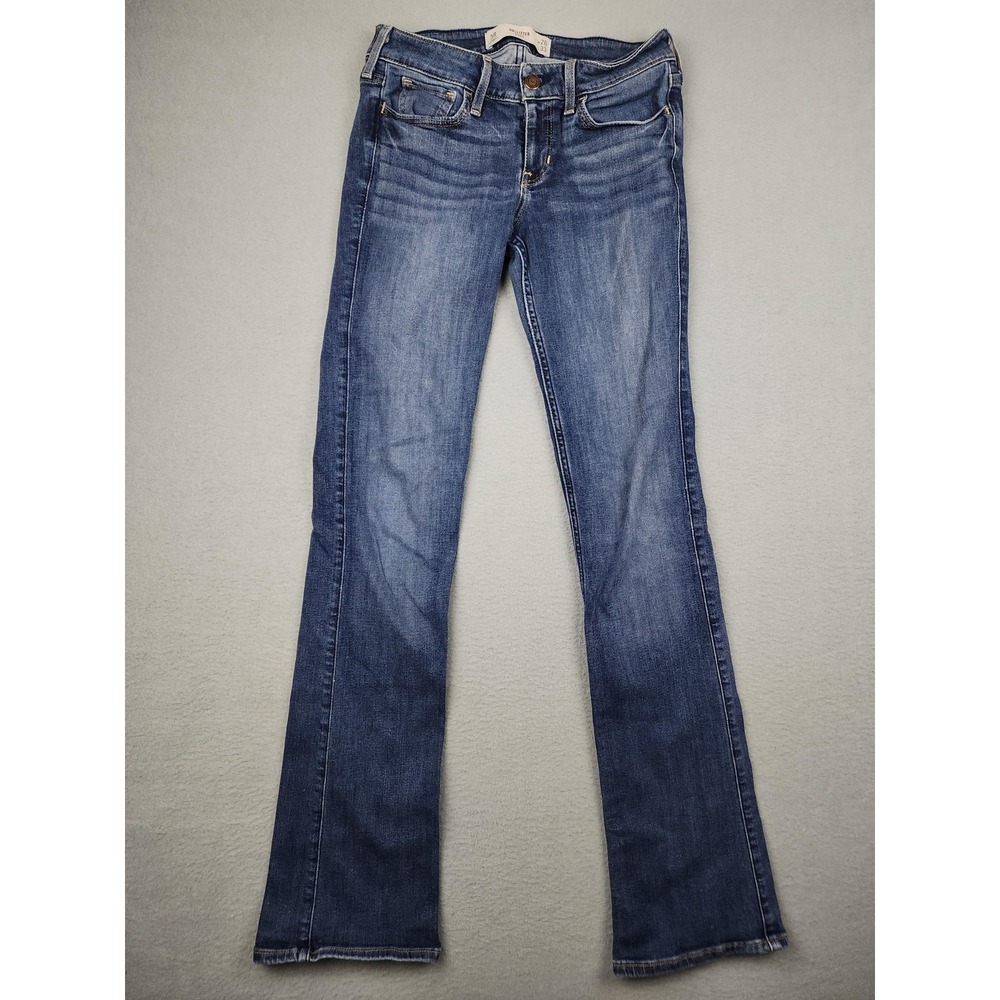 Hollister Bootcut Jeans Juniors 3R Blue Medium Wash Low Rise Stretch Denim